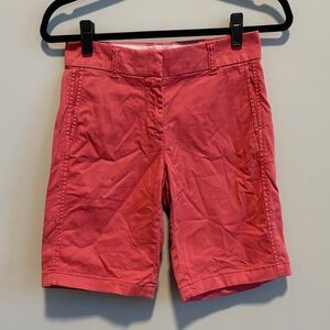 J. Crew Women's Red Coral Bermuda Shorts